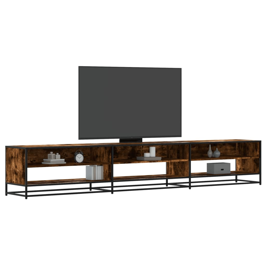 vidaXL TV-Schrank Räuchereiche 270x40x46 cm Holzwerkstoff