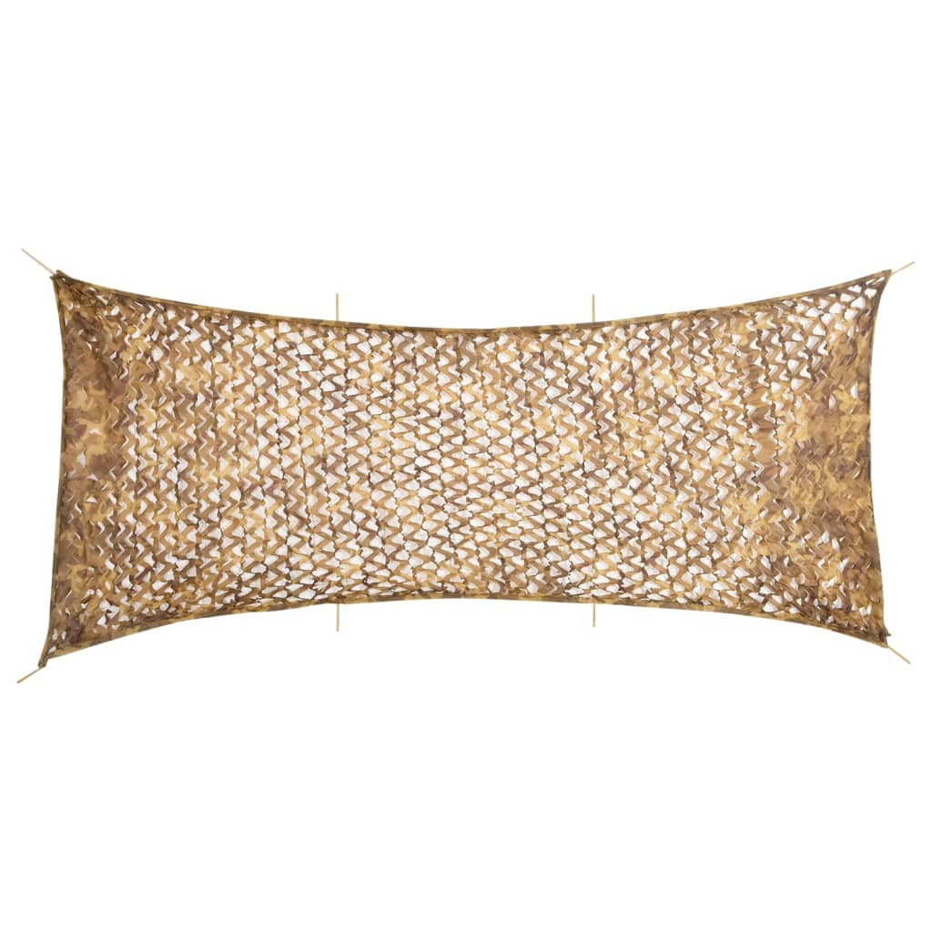 vidaXL Tarnnetz mit Aufbewahrungstasche 627x290 cm Sandfarbe