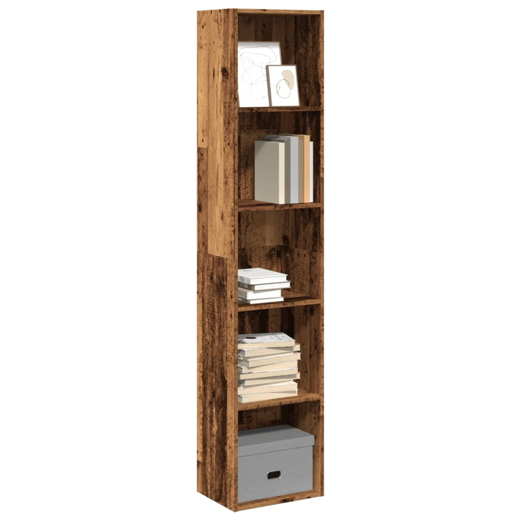 vidaXL Bücherregal Altholz-Optik 40x30x189 cm Holzwerkstoff