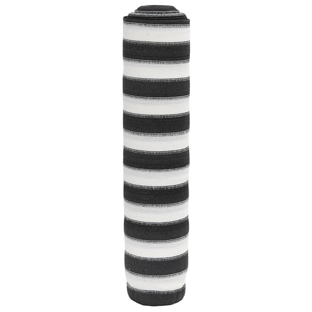 vidaXL Zaunblende Anthrazit und Weiß 2x50 m HDPE 195 g/m²