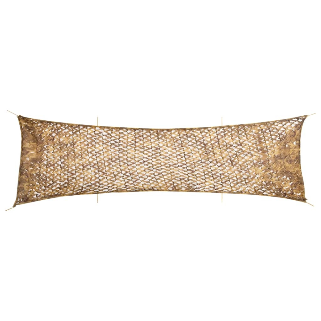 vidaXL Tarnnetz mit Aufbewahrungstasche 753x199 cm Sandfarbe