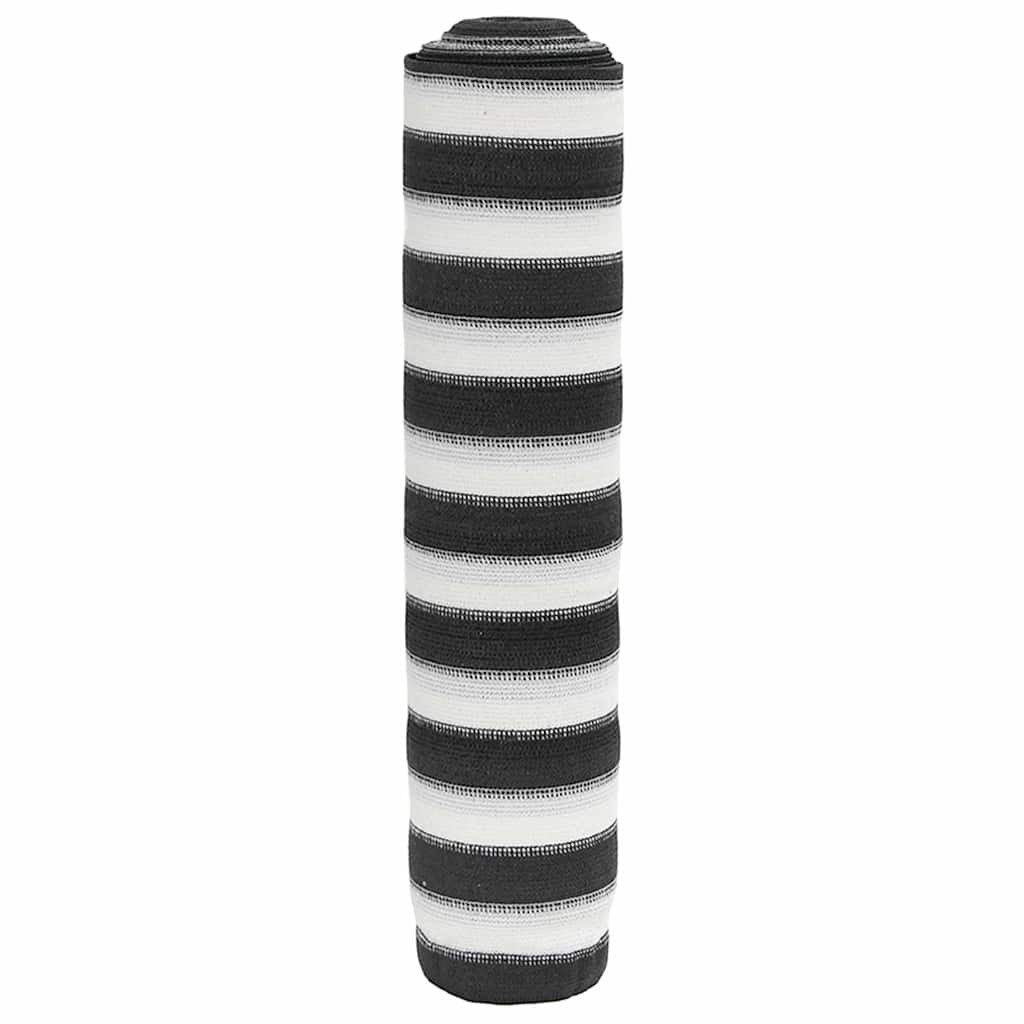 vidaXL Zaunblende Anthrazit und Weiß 2x25 m HDPE 150 g/m²