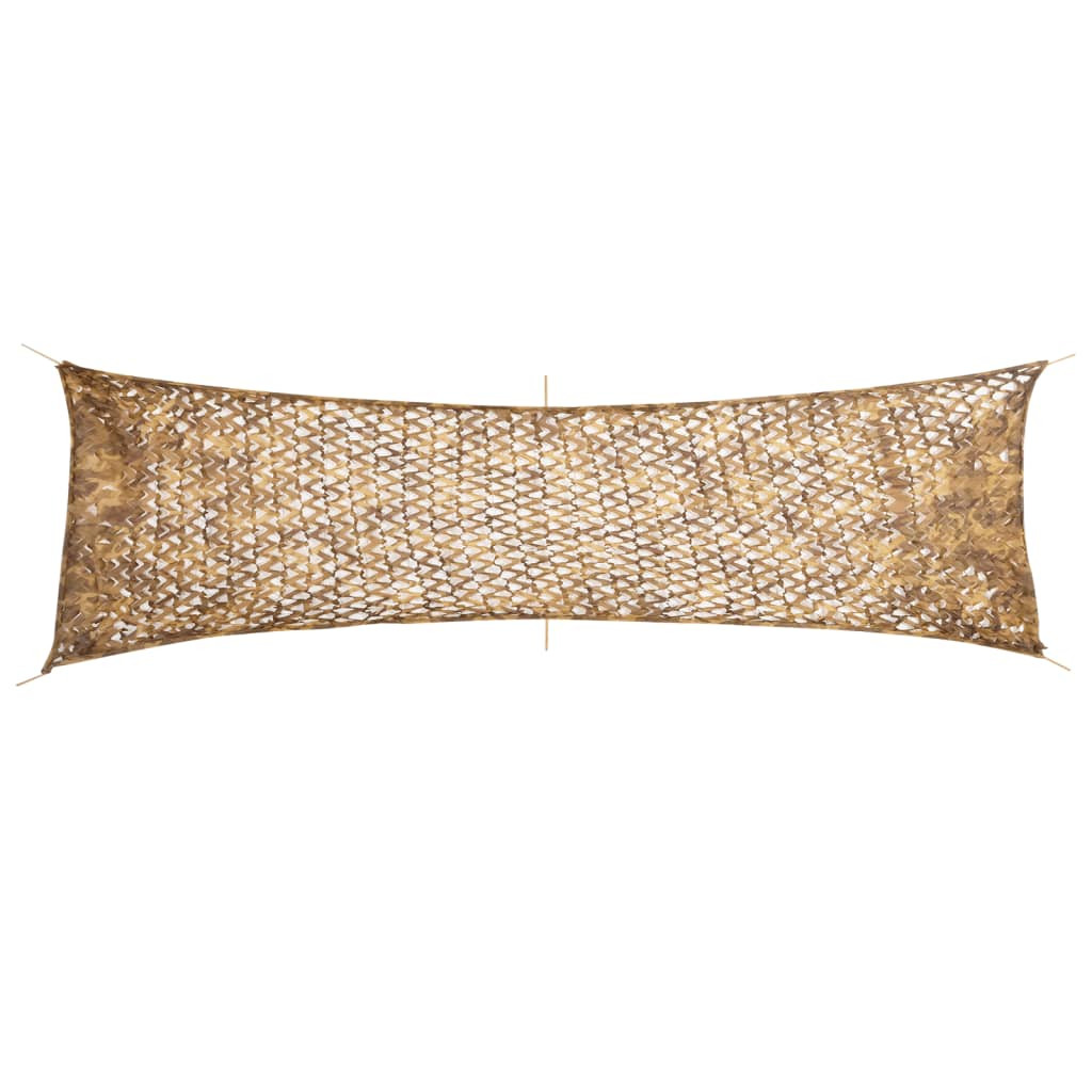vidaXL Tarnnetz mit Aufbewahrungstasche 519x142 cm Sandfarbe