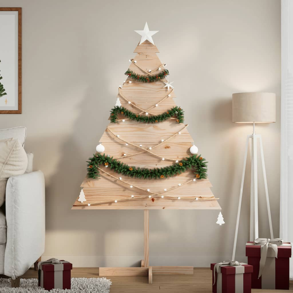 vidaXL Weihnachtsbaum zum Schmücken 150 cm Massivholz