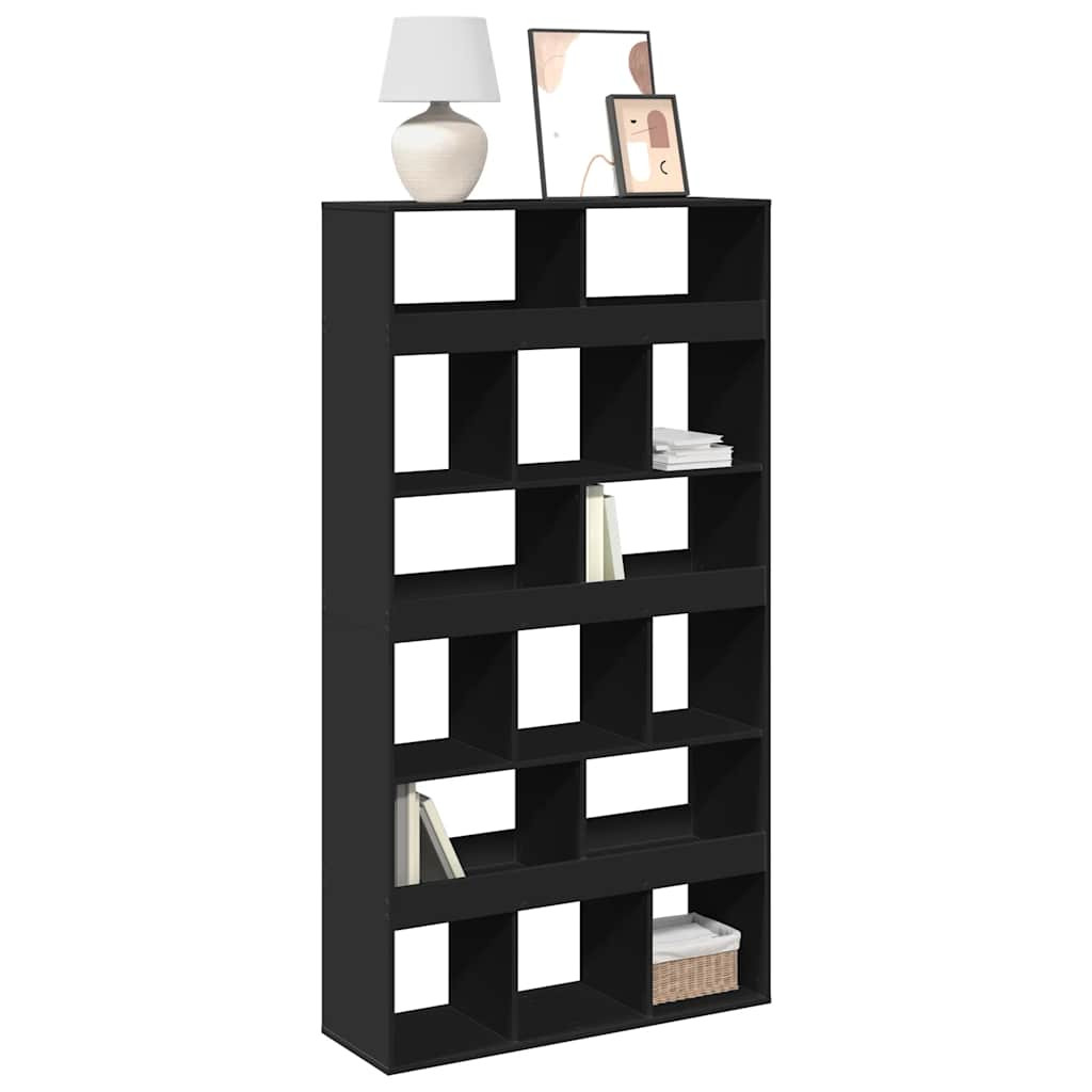 vidaXL Bücherregal Schwarz 100x33x187,5 cm Holzwerkstoff