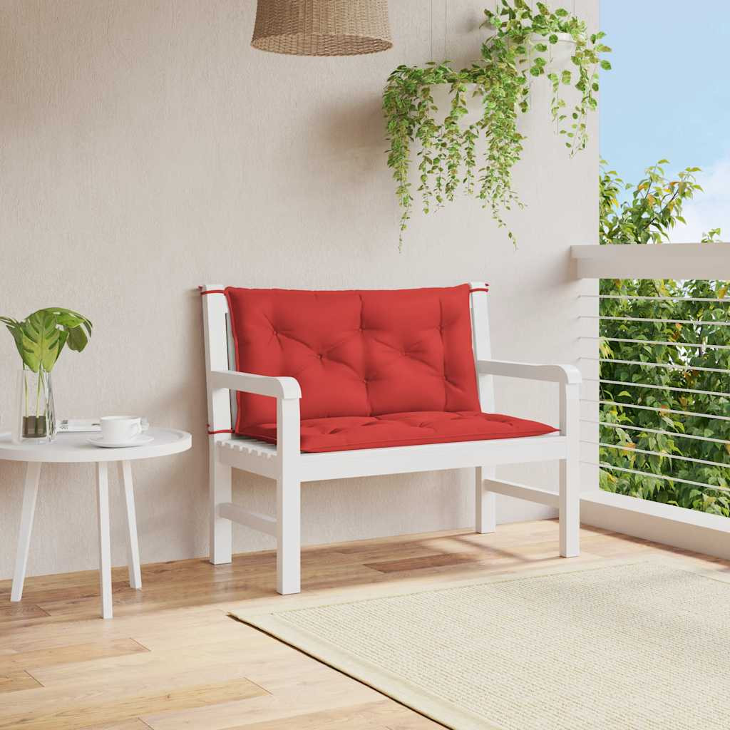 vidaXL Gartenbank-Auflage Rot 100x(50+50)x7 cm Oxford-Gewebe