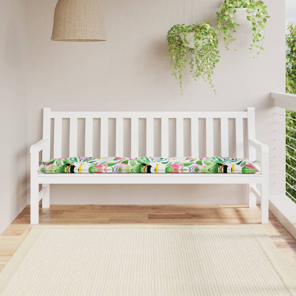 vidaXL Gartenbank-Auflage Mehrfarbig 180x50x7 cm Oxford-Gewebe