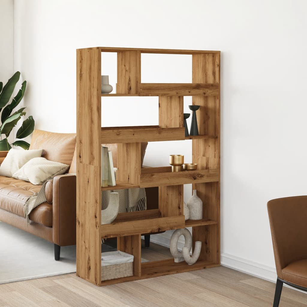 vidaXL Raumteiler Artisan-Eiche 100x33x156,5 cm Holzwerkstoff