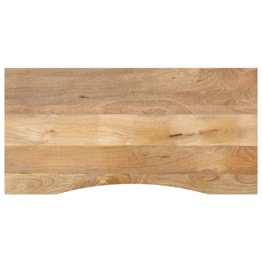 vidaXL Schreibtischplatte mit Aussparung 120x50x2,5cm Massivholz Mango