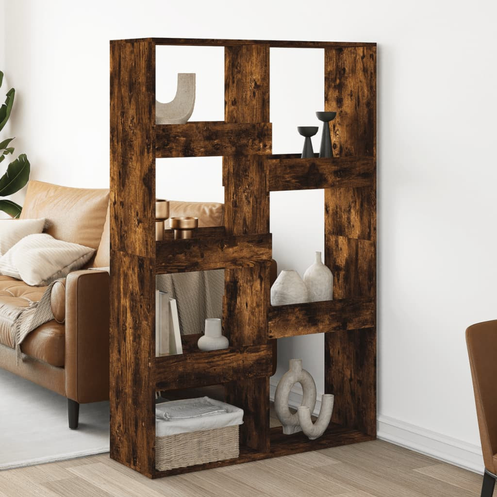 vidaXL Raumteiler Räuchereiche 100x33x155,5 cm Holzwerkstoff