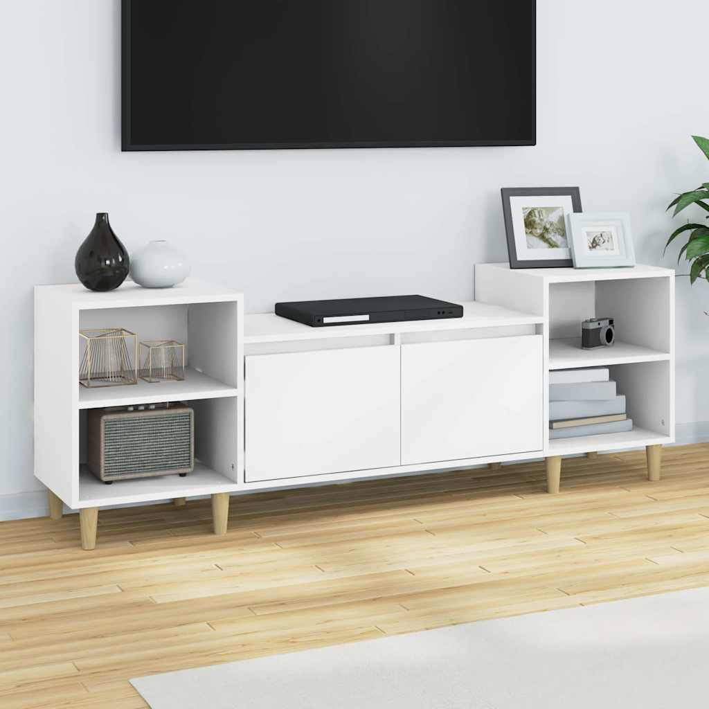 vidaXL TV-Schrank Weiß 160x35x55 cm Holzwerkstoff