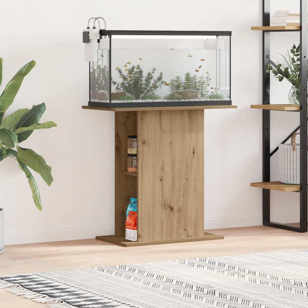 vidaXL Aquariumständer Artisan Oak 36x75x72,5 cm Holzwerkstoff