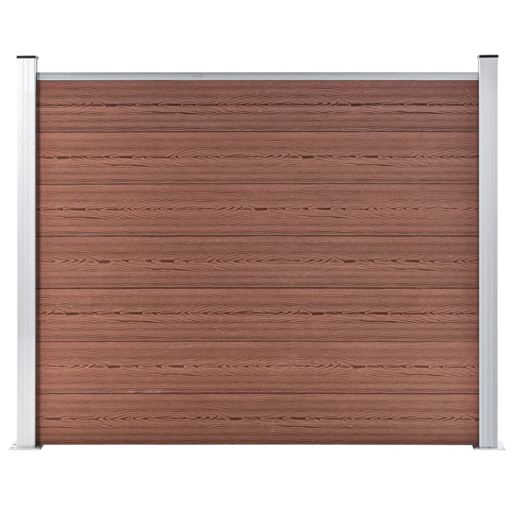 vidaXL Zaunelement WPC 180x146 cm Braun