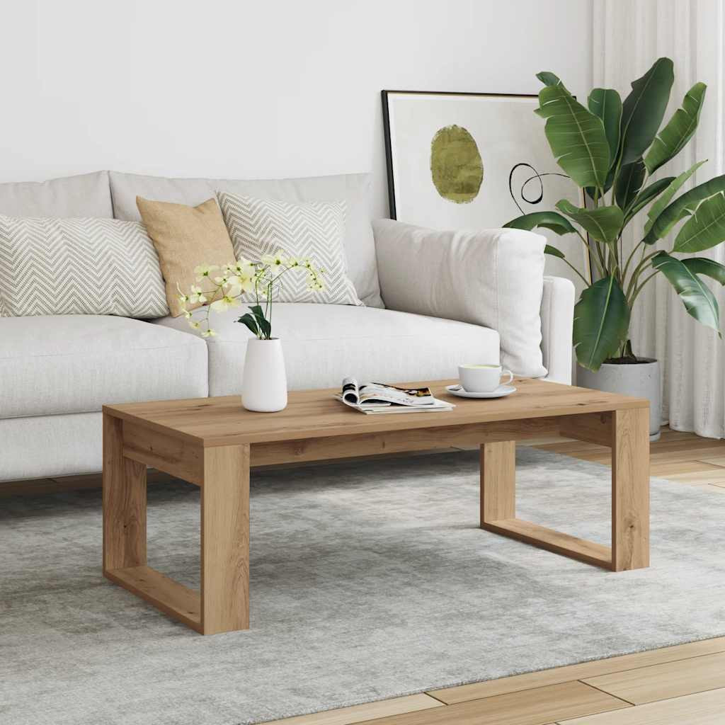 vidaXL Couchtisch Artisan-Eiche 102x50x35 cm Holzwerkstoff