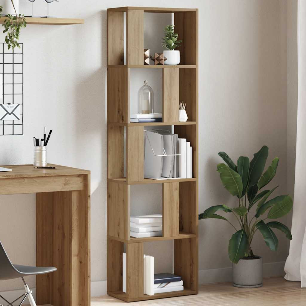 vidaXL Bücherschrank Artisan-Eiche 45x24x159 cm Holzwerkstoff