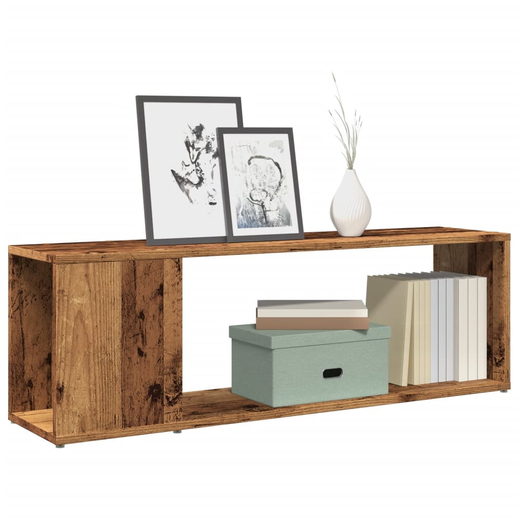 vidaXL TV-Schrank Altholz-Optik 100x24x32 cm Holzwerkstoff