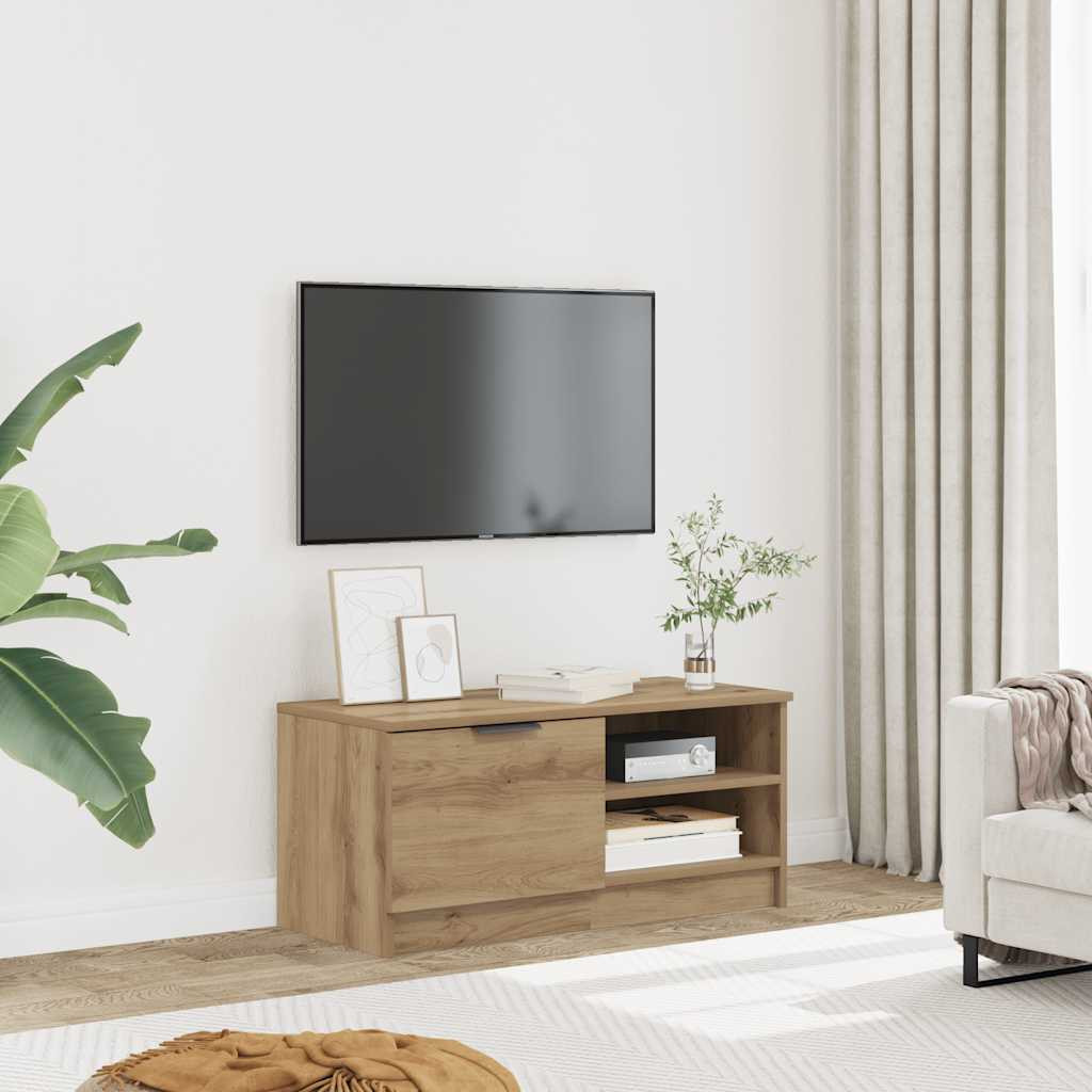 vidaXL TV-Schrank Artisan-Eiche 80x35x36,5 cm Holzwerkstoff