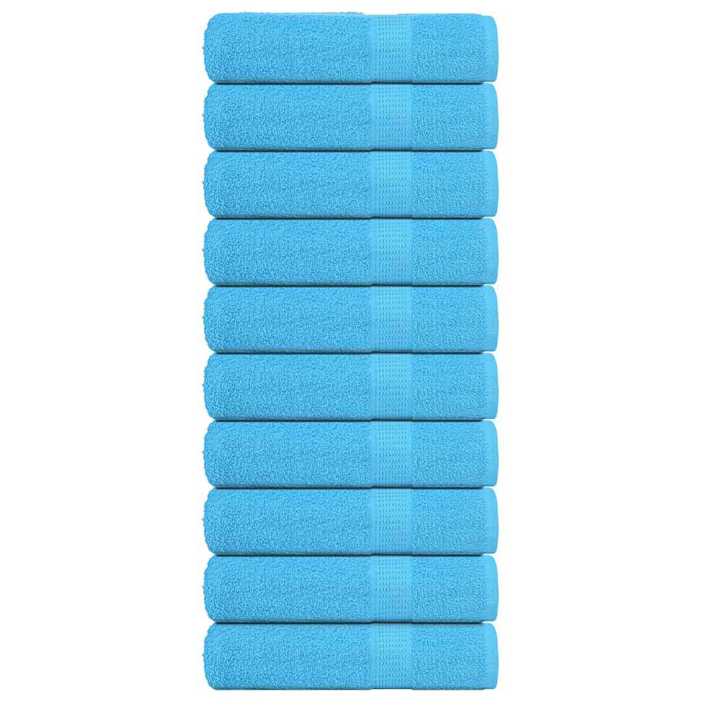 vidaXL Duschtücher FROGN 10 Stk. Türkis 70x140 cm 360 g/m²