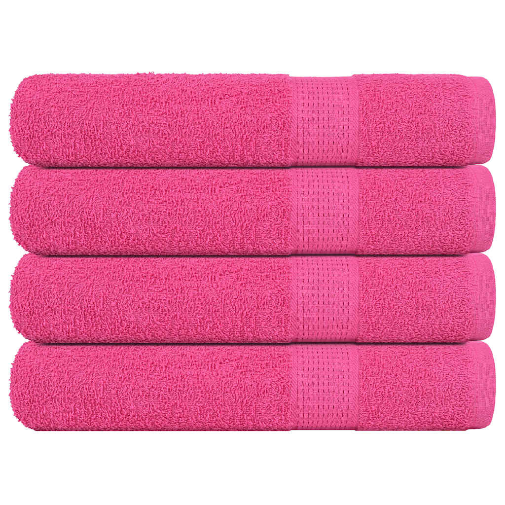vidaXL Handtücher FROGN 4 Stk. Rosa 100x200 cm 360 g/m²