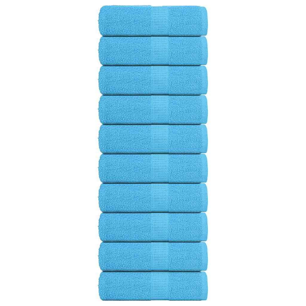 vidaXL Waschtücher FROGN 10 Stk. Türkis 30x30 cm 360 g/m²