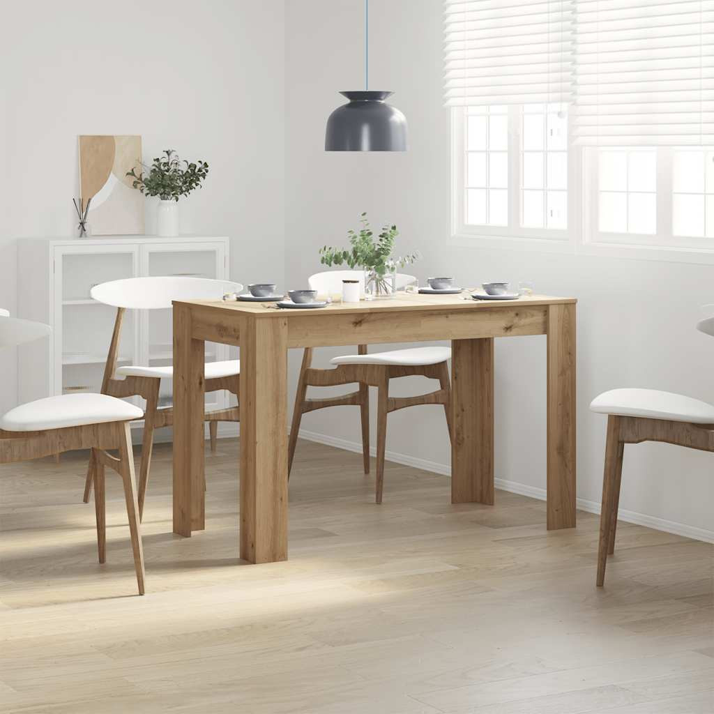 vidaXL Esstisch Artisan-Eiche 120x60x76 cm Holzwerkstoff
