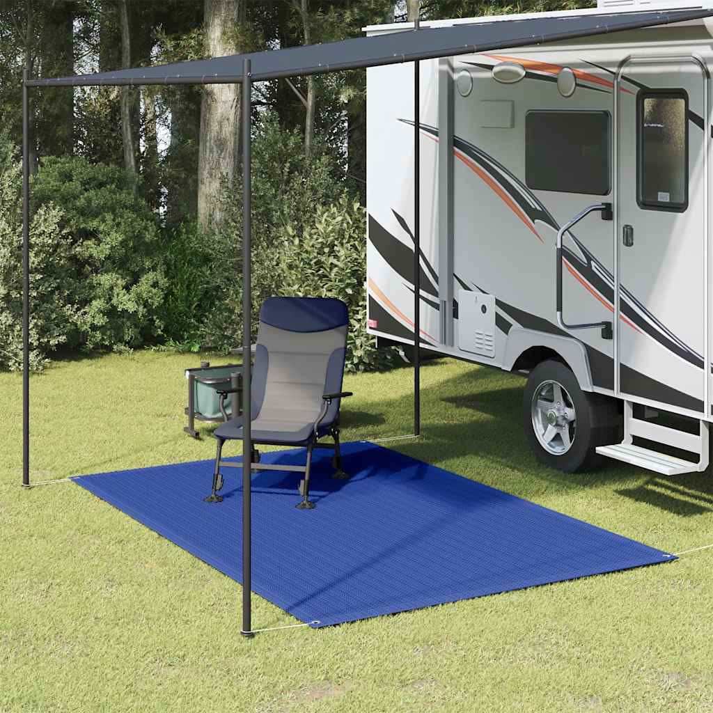 vidaXL Zeltteppich 200x300 cm Blau HDPE