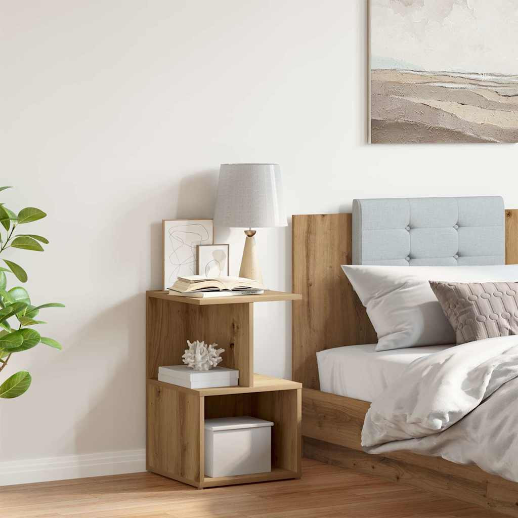 vidaXL Nachttisch Artisan-Eiche 35x35x55 cm Holzwerkstoff