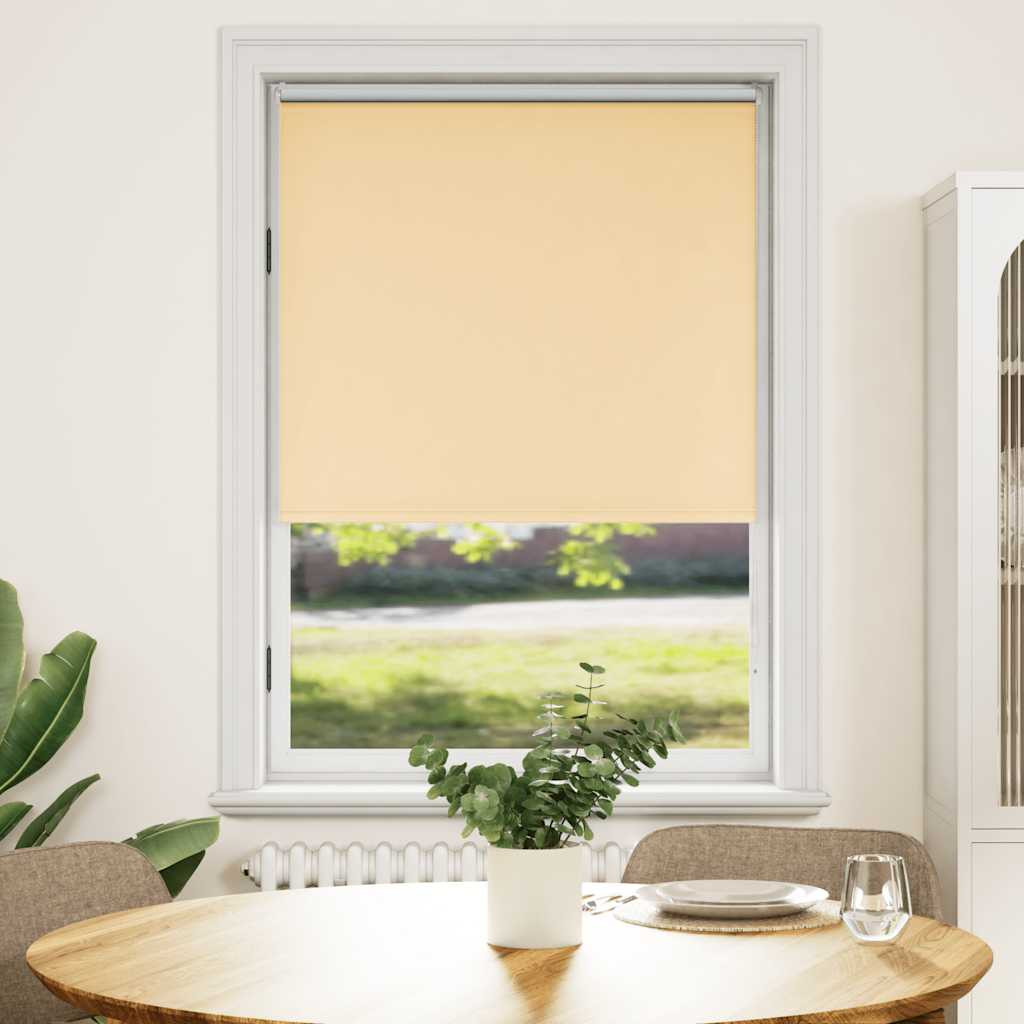 vidaXL Verdunkelungsrollo 124,4 x 175 cm, Stoffbreite 120 cm, Beige