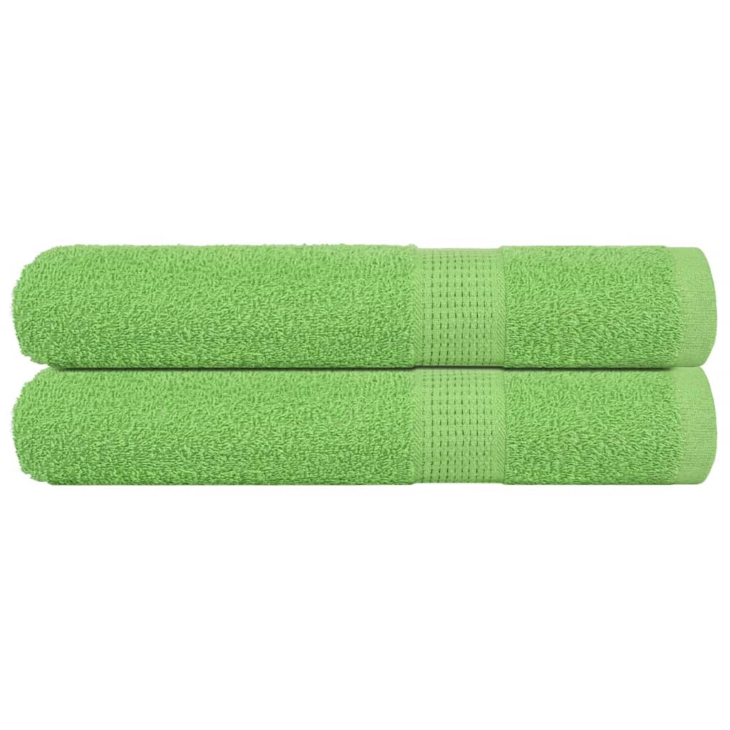 vidaXL Saunatücher FROGN 2 Stk. Apfelgrün 80x200 cm 360 g/m²