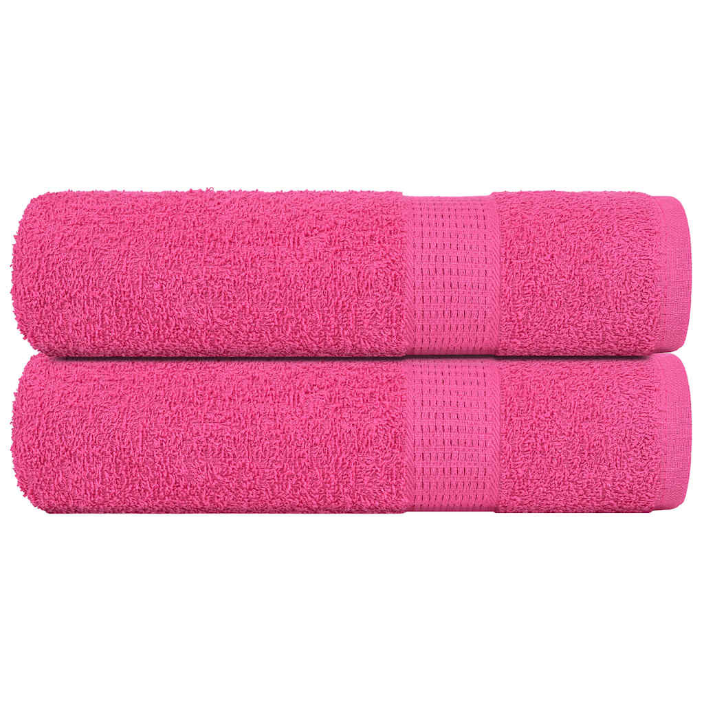 vidaXL Handtücher FROGN 2 Stk. Rosa 50x100 cm 360 g/m²