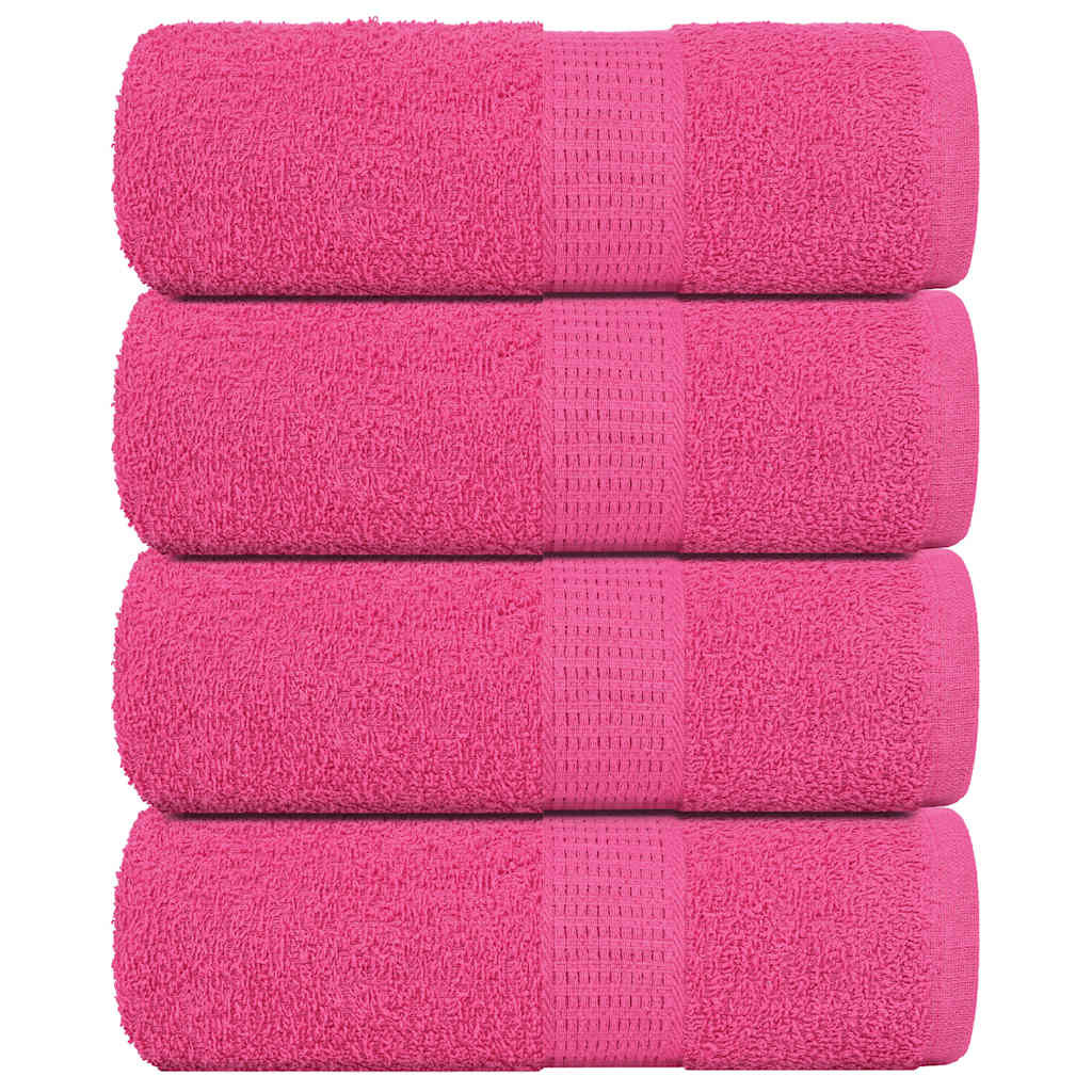 vidaXL Gästetücher FROGN 4 Stk. Rosa 30x50 cm 360 g/m²