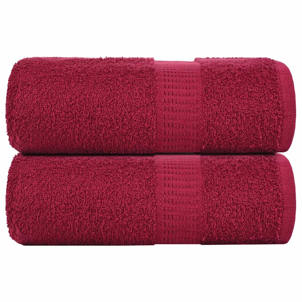 vidaXL Gästetücher FROGN 2 Stk. Bordeaux 30x50 cm 360 g/m²