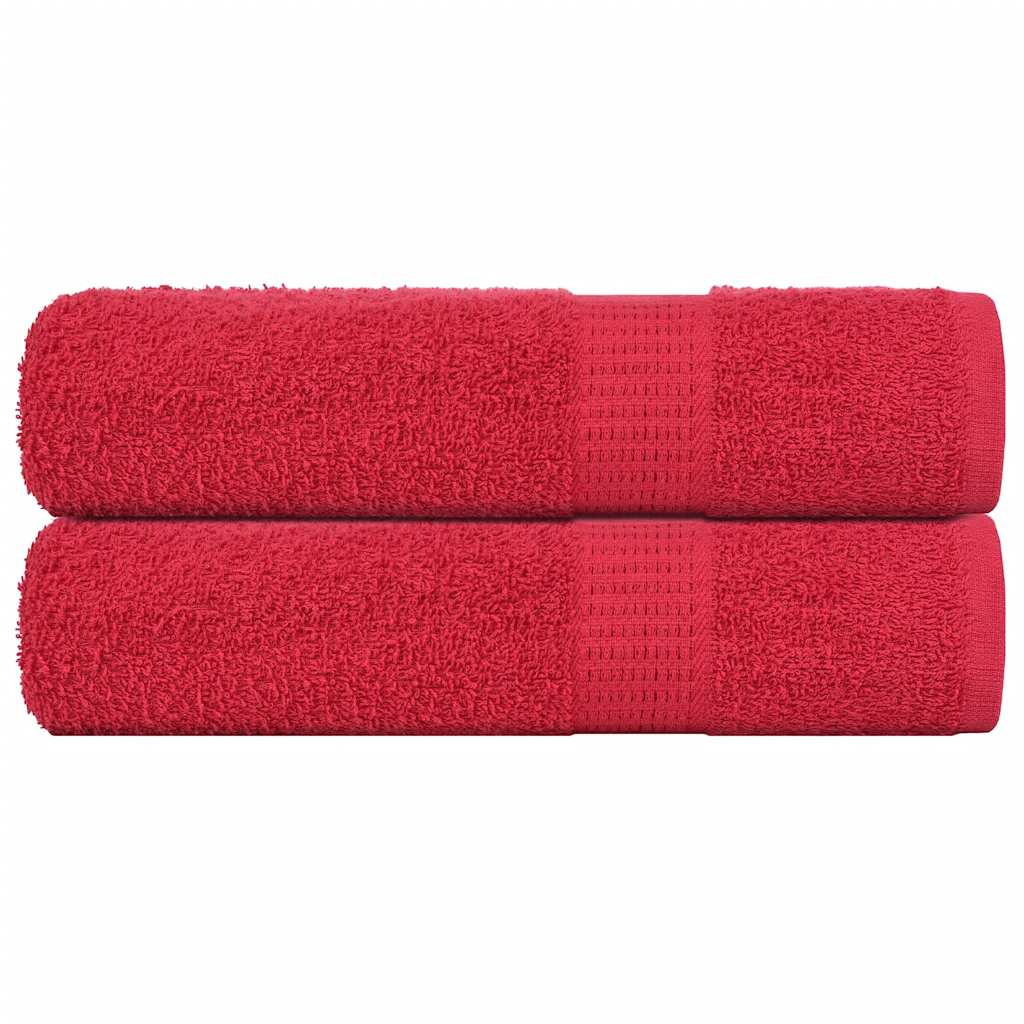vidaXL Handtücher FROGN 2 Stk. Rot 50x100 cm 360 g/m²