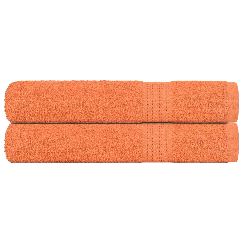 vidaXL Saunatücher FROGN 2 Stk. Orange 80x200 cm 360 g/m²