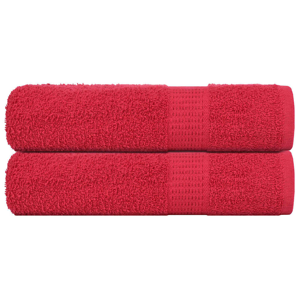 vidaXL Badetücher FROGN 2 Stk. Rot 100x150 cm 360 g/m²