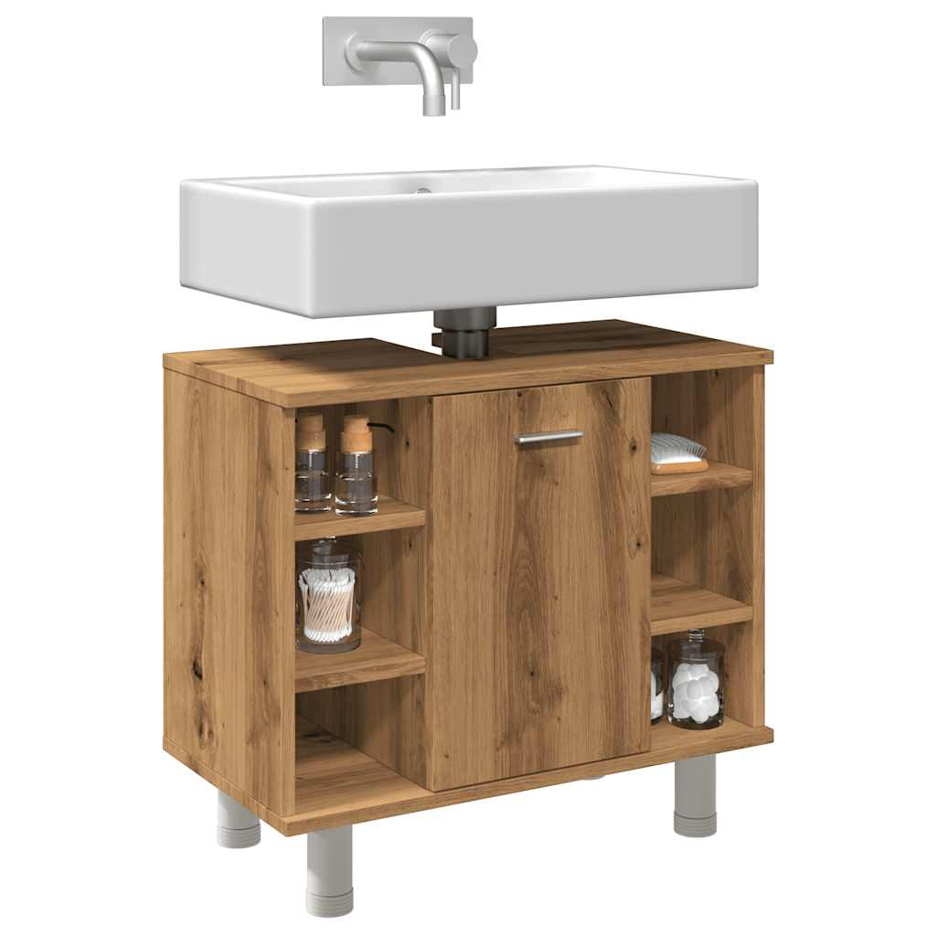 vidaXL Badschrank Artisan-Eiche 60x32x53,5 cm Holzwerkstoff