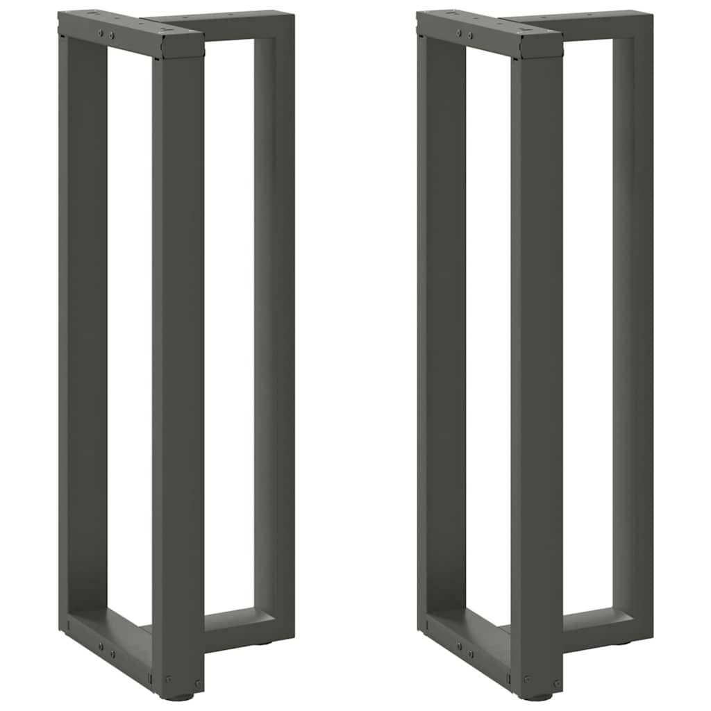 vidaXL Bartischbeine T-Form 2 Stk. Anthrazit 50x35x(110-111) cm Stahl