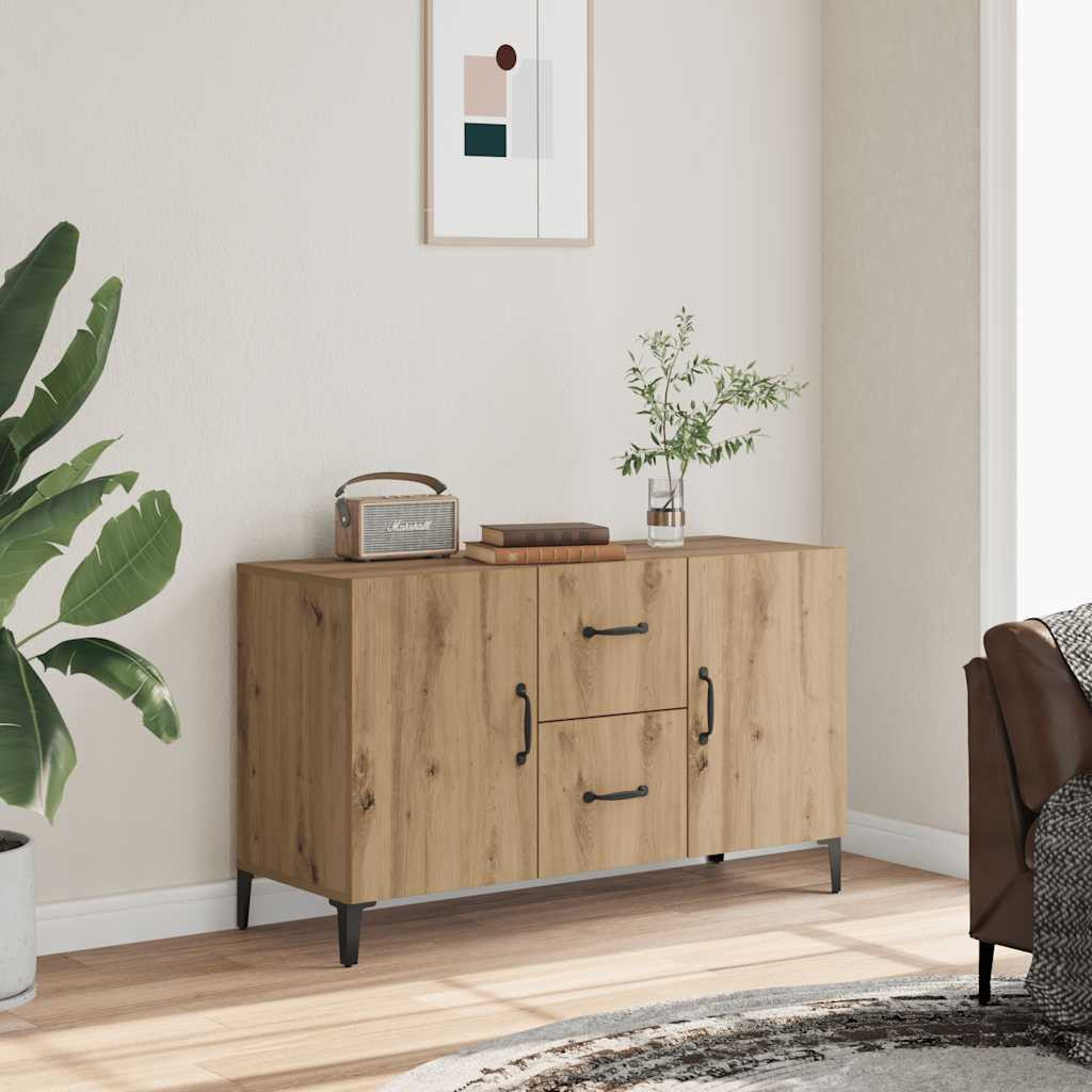 vidaXL Sideboard Artisan-Eiche 100x36x60 cm Holzwerkstoff