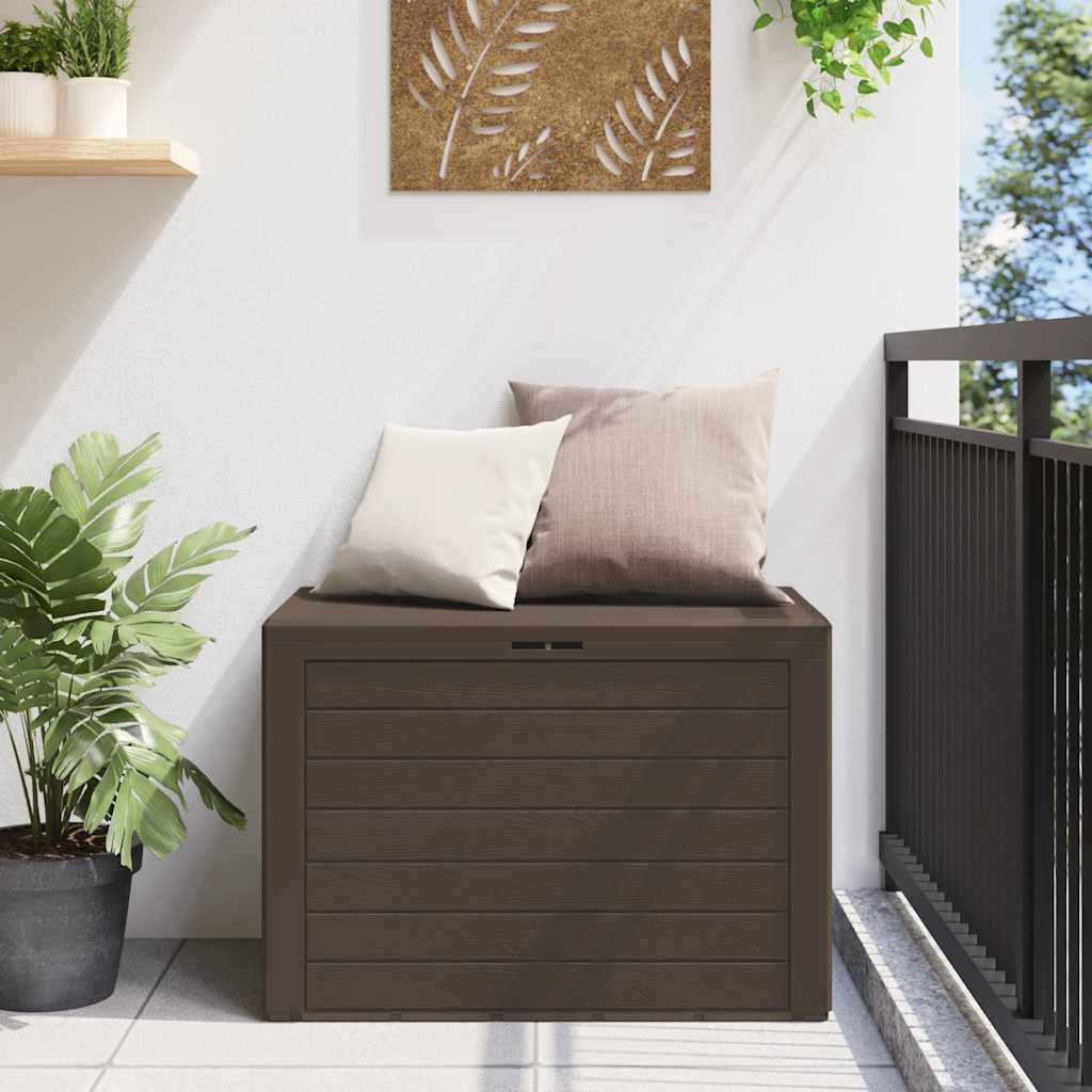 vidaXL Gartentruhe Braun 78x44x55 cm