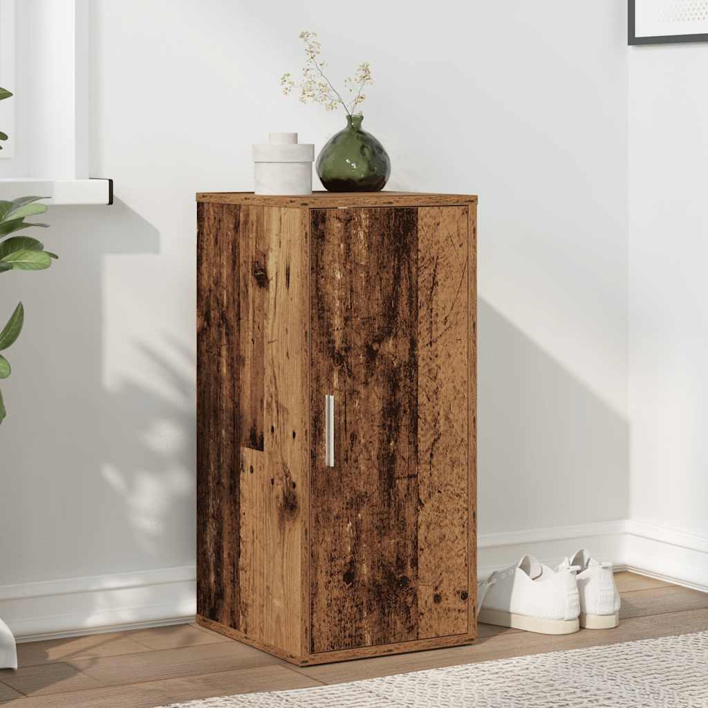 vidaXL Schuhschrank Altholz-Optik 32x35x70 cm Holzwerkstoff