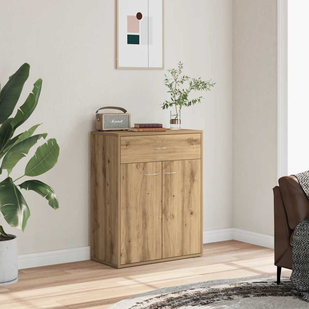 vidaXL Sideboard Artisan-Eiche 60x30x75 cm Holzwerkstoff