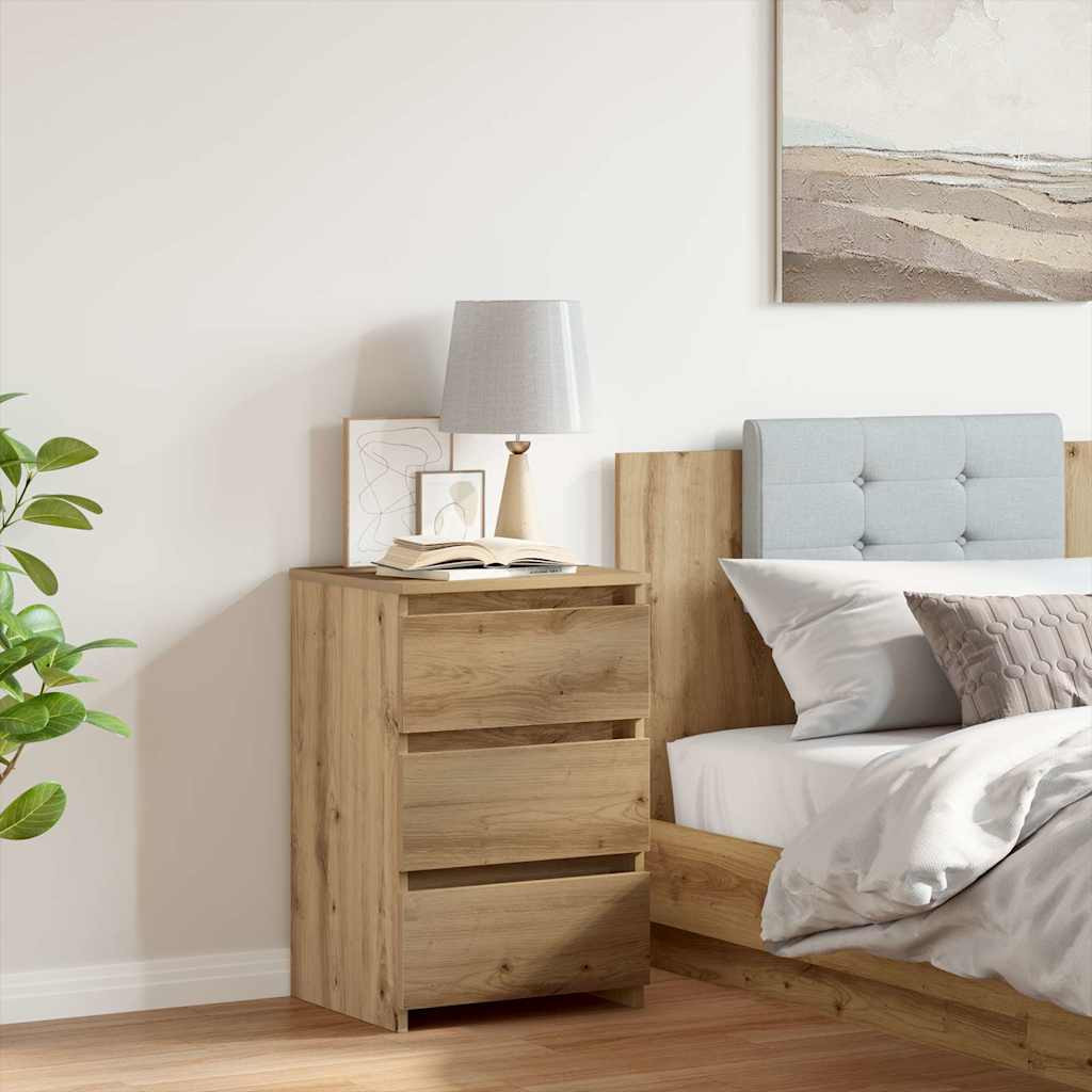 vidaXL Nachttisch Artisan-Eiche 40x35x62,5 cm Holzwerkstoff