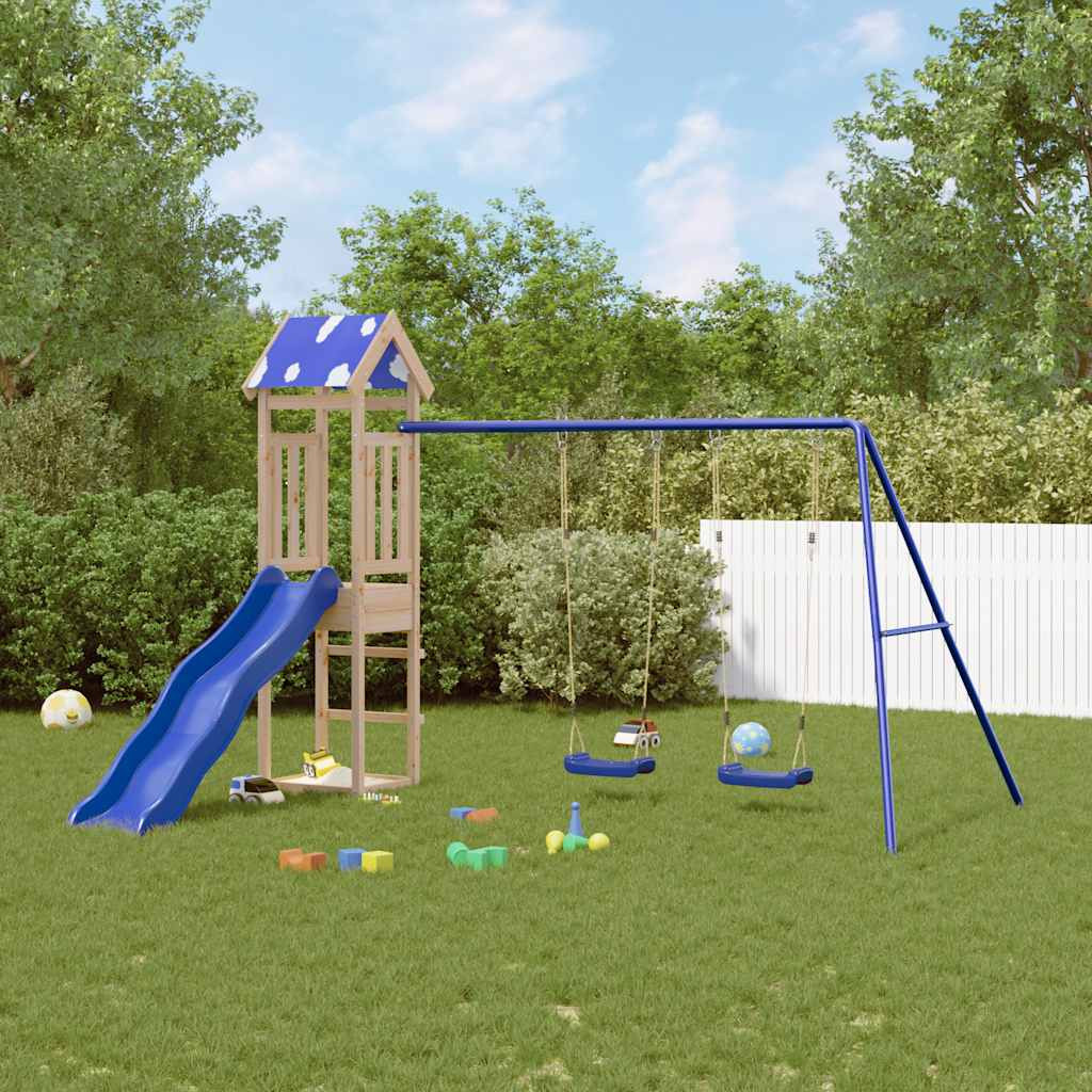 vidaXL Spielturm Massivholz Kiefer
