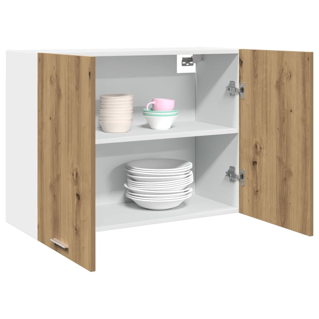vidaXL Hängeschrank Lyon Artisan-Eiche 80x31x60 cm Holzwerkstoff