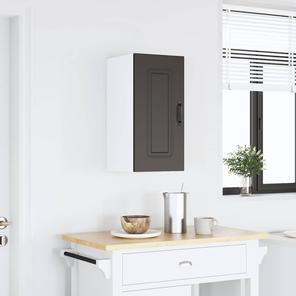 vidaXL Küchen-Hängeschrank Kalmar Schwarz Holzwerkstoff