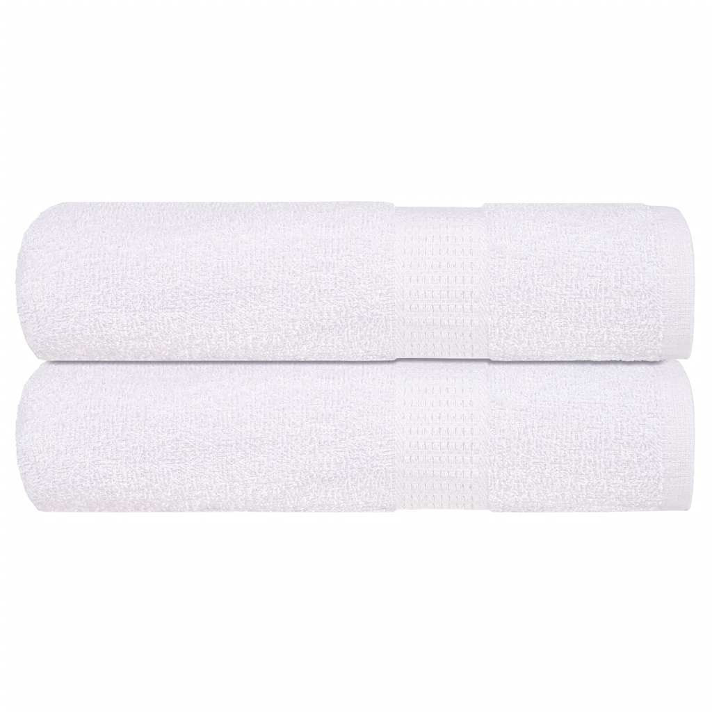 vidaXL Badetücher FROGN 2 Stk. Weiß 100x150 cm 360 g/m²