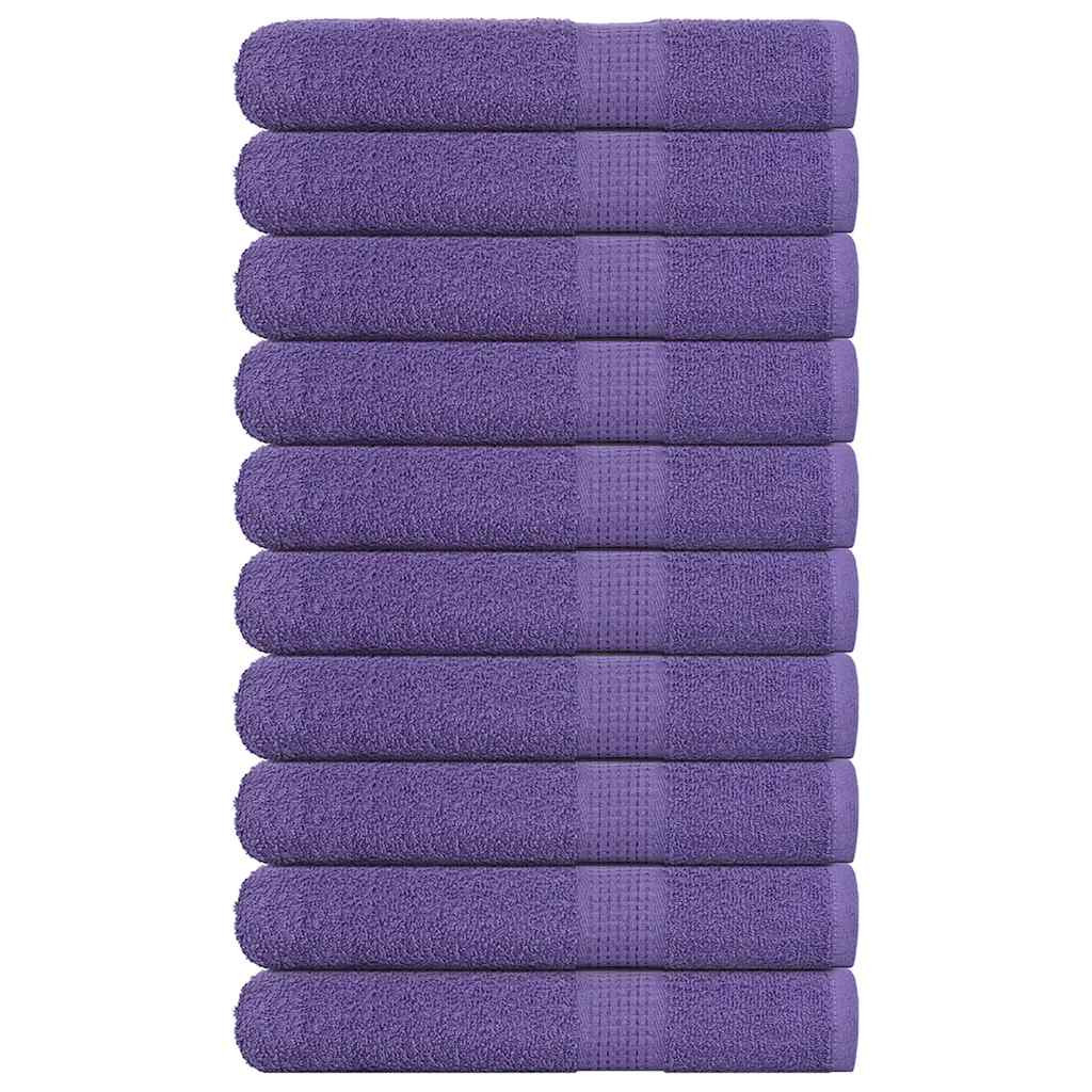 vidaXL Saunatücher FROGN 10 Stk. Lila 80x200 cm 360 g/m²