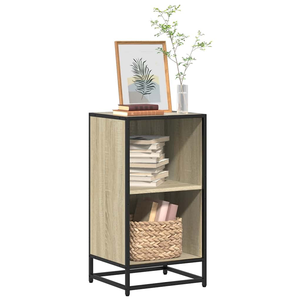 vidaXL Bücherregal Sonoma-Eiche 40x35x76 cm Holzwerkstoff