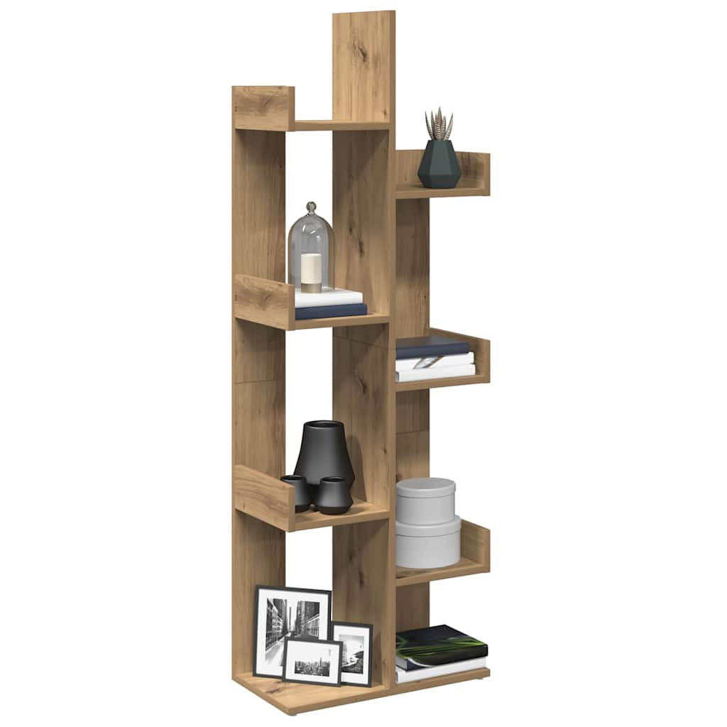 vidaXL Bücherregal Artisan-Eiche 48x25,5x140 cm Holzwerkstoff