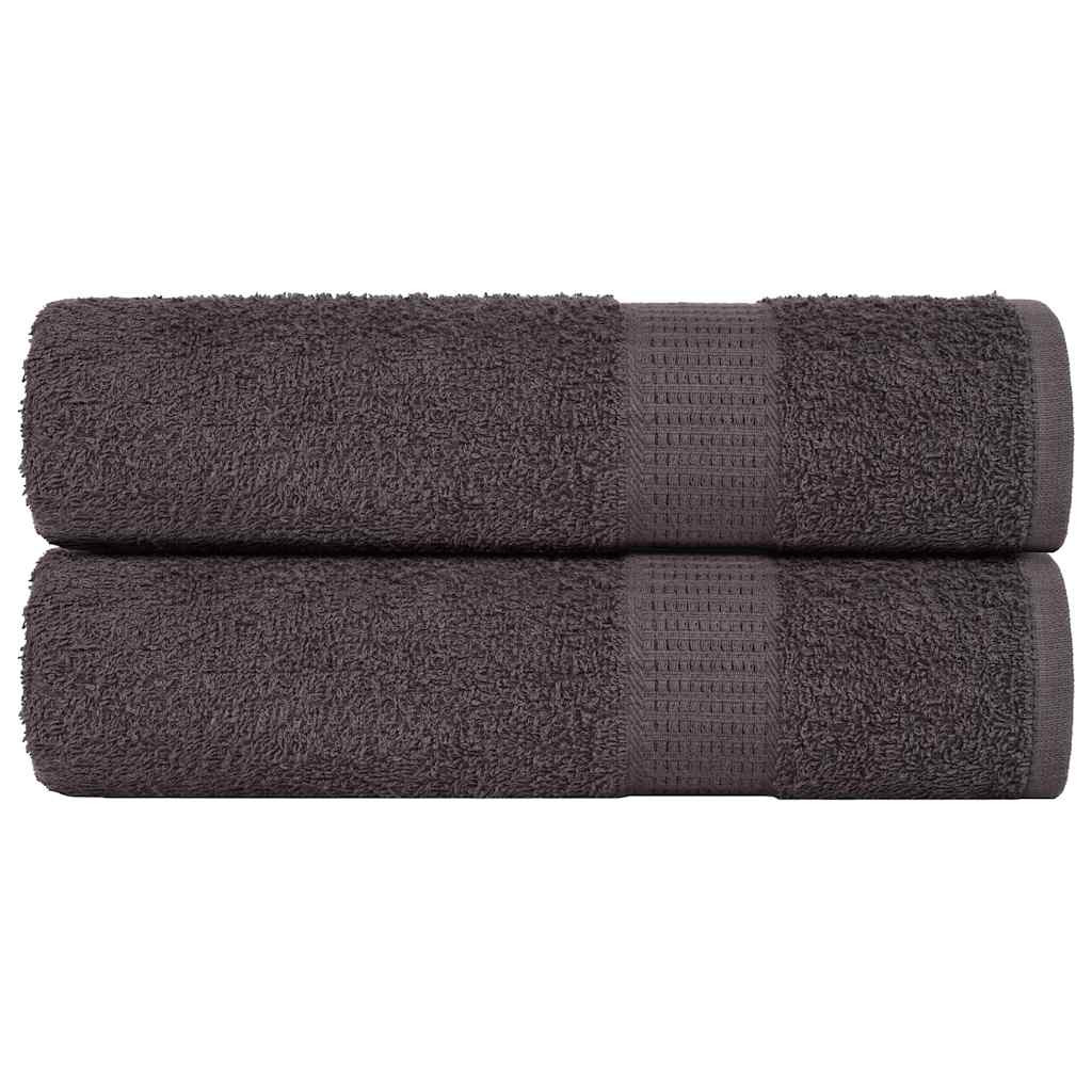 vidaXL Handtücher FROGN 2 Stk. Anthrazit 50x100 cm 360 g/m²